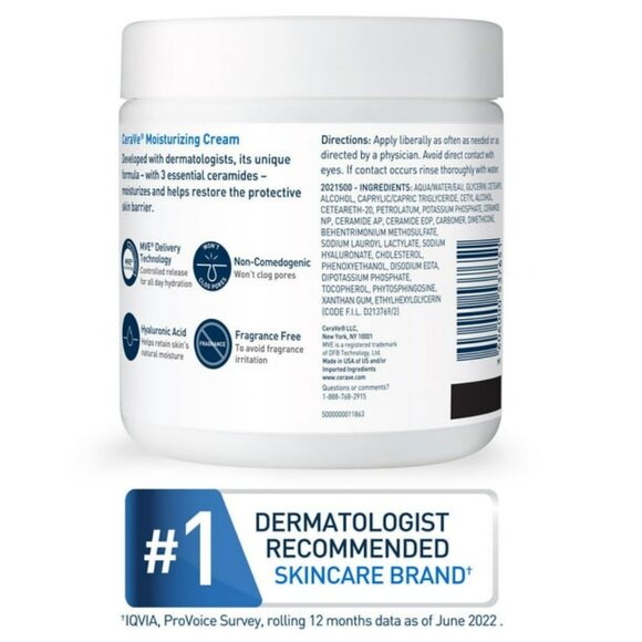 CeraVe Daily Moisturizing Cream with Pump, 19 oz. - Picture 6 of 7